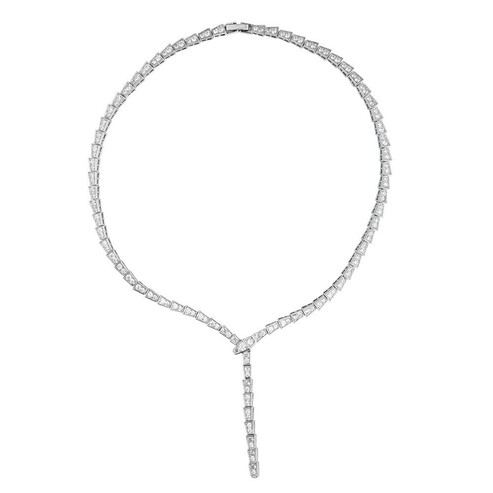 Snake-shaped Necklace - Exaggerated, Luxurious, Stylish, Versatile and High-end Snake Collar Chain