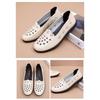 Sandals Summer Breathable Fashionable Hollow Leather Shoes Soft Sole Non Slip Flat Bottom Women's Shoes Perforated Shoes