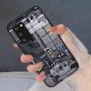 Creative Circuit Board Phone Case For Samsung A25 A13 A33 5G A54 A36 A35 A56 A52 A14 Shockproof Glass Cover