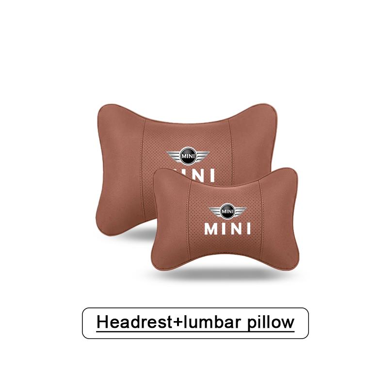 5 Color Car Headrest/Lumbar Support Car Neck PillowFor MINI Cooper R56 F56 R50 JCW Cabrio Aceman Countryman Clubman Roadster Uylez55