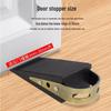 Non-slip Rubber Wood and Stainless Steel Door Stopper for Glass and Thick Doors