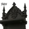 Gothic Wall Decor 3D Printed Double Tier Mount Shelf, Floating Unique Dark Home Soft Furnishing Style Vintage Display Rack for Decoration Organizer