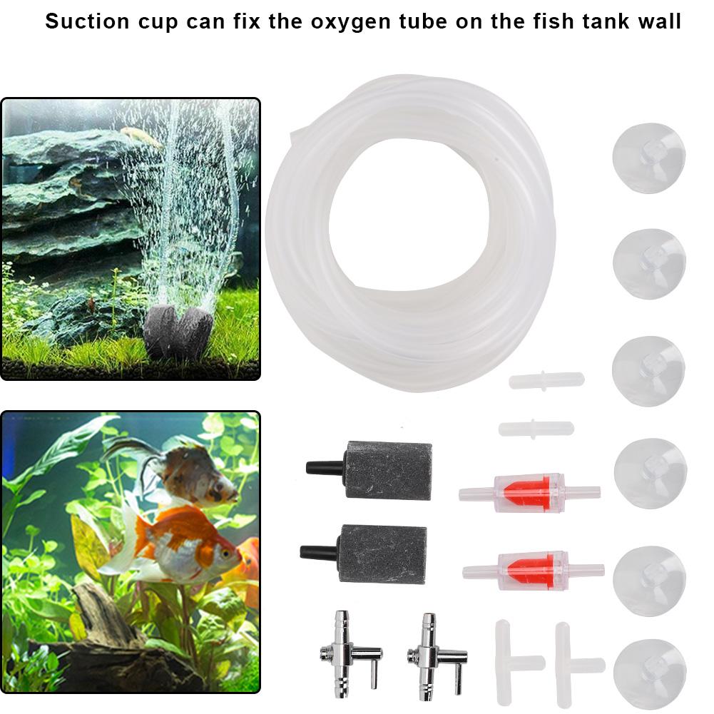 Aquarium Pump Fittings Fish Oxygen Accessories 3 Way Straight Direct Link for 4mm Pipe