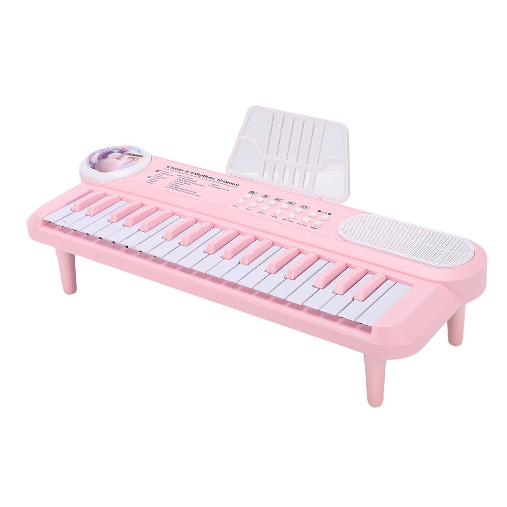 37 Keys Kids Key Piano Digital Electric Piano Keyboard with Microphone Multiple Sounds Rhythms for Beginners