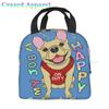 French Bulldogs Dog Insulated Lunch Bag for Women, Men, and Kids, Large and Reusable, Handle, Freezable Work and School Travel