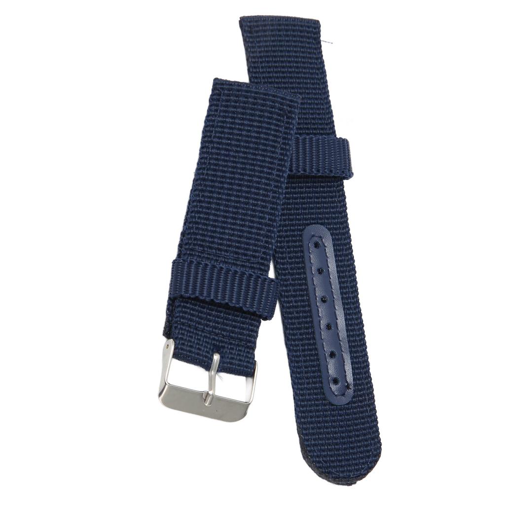 22mm Canvas Watch Strap Canvas Quick Release Replacement Watch Band for Men and Women Blue