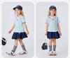 Mini Balabala girls' short sleeved T-shirt with moisture absorption, quick drying, cool feeling, breathable necklace pattern top, summer new style 26