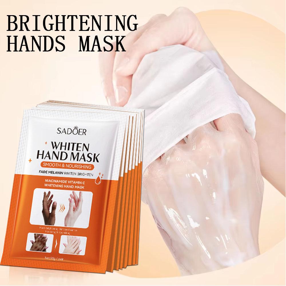 1/3/5 Pcs Niacinamide Hand Mask Hands Peel Barb Repair Moisturizing Nourishing Brightening Hand Gloves Hands Skin Care