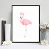 Watercolor Flamingo Canvas Painting Modern Living Room Bedroom Study Art Decor