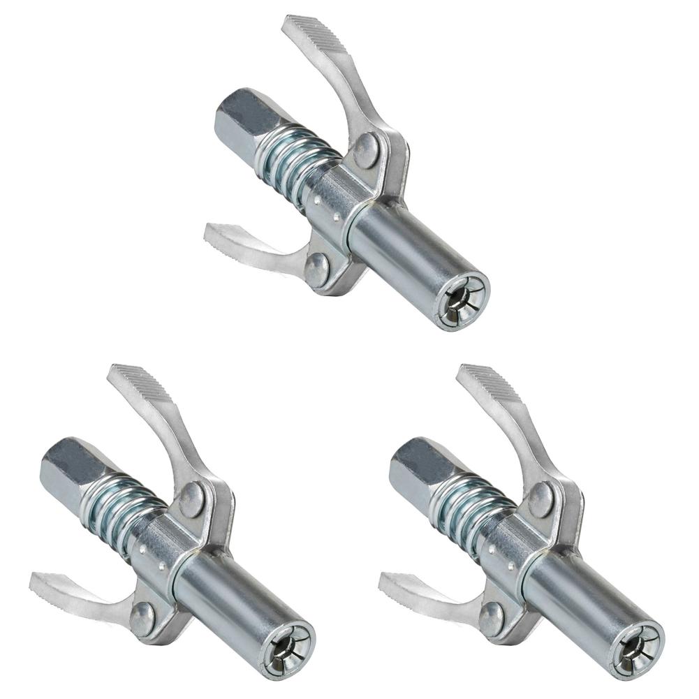 Double Handle Grease Gun Coupler 10000PSI MAXI NPTI/8 Oil Pump Quick Release Grease Nozzle Injector Lubricating Oil Grease Guns