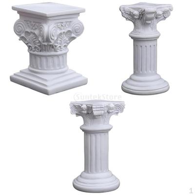 3x Socha římského sloupu Podstavec Stojan na svícen Socha
