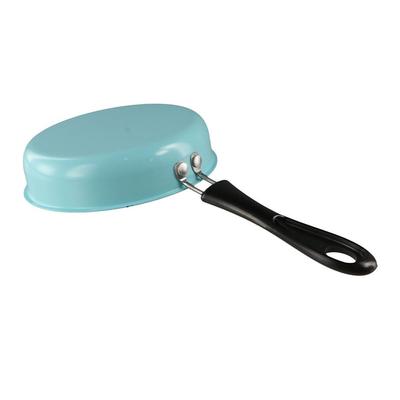 Utensilios de cocina 12cm Mini Sartén Antiadherente Mango Largo Profesional Sartén para Freír Huevos con Recubrimiento Antiadherente Ligero Olla para Tortillas Bacon