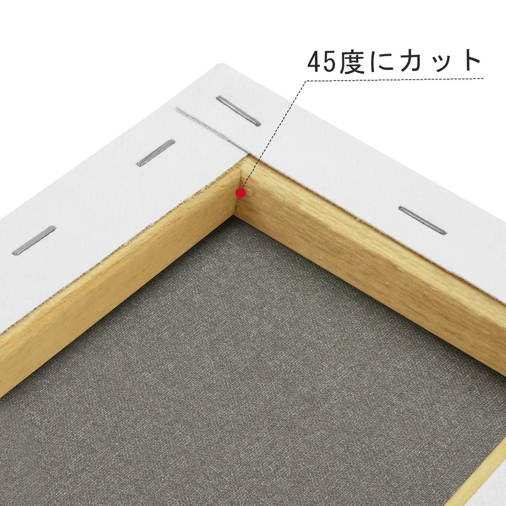 AUREUO Blend Stretched Canvas F0 X 6 Sheets Medium Suitable for and Acrylic Paintings Ideal for Modern and Pop Art Cotton-Synthetic (18.0cm 18.0cm), -