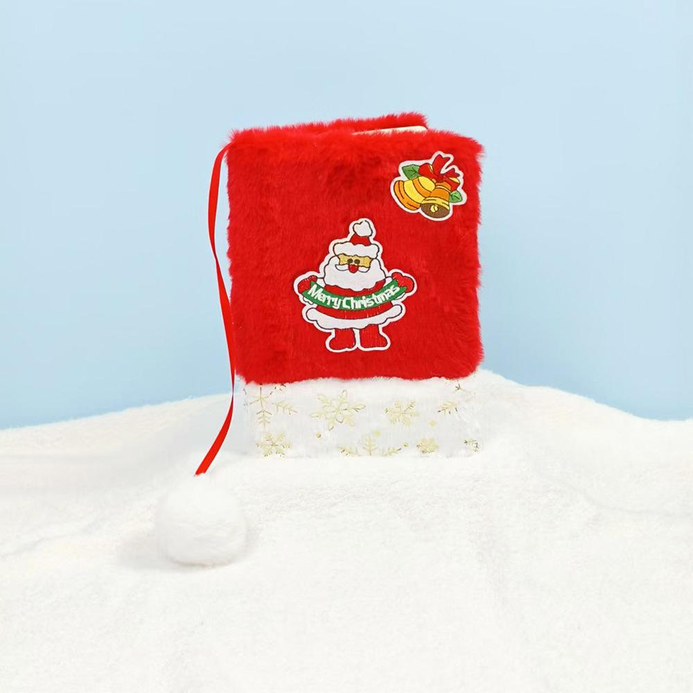 Creative Christmas Eve Plush Notebook: Cartoon Horizontal Line Journal