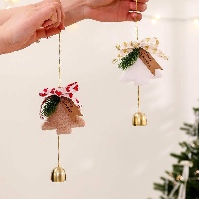 Christmas Bell Ornaments Set Hanging Bells For Tree Door Car Wind Chime Outdoor Indoor Holiday Decorations Festive Gift