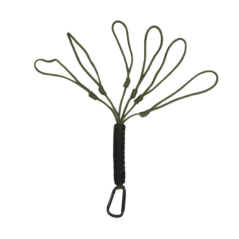 High Quality Umbrella Rope Hook Outdoor Hand Woven Key Hooks Rescue Hunting Ropes Multifunctional Hanging Rope Hunting Bird Tool