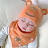 Unisex Bear Baby Hat for 0-6 Months - Cute and Adorable Newborn Cap for Spring and Autumn
