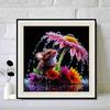 New Arrival 5D DIY Full Circle Diamond Painting "Mouse and Flower" Embroidery Cross Stitch Home Decor Gift