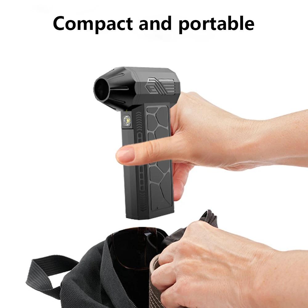Violent Vortex High Speed Fan 130000RPM Outdoor Wireless Portable Mini Handheld Hair Dryer for Travel Camping Styling