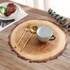 Waterproof Wood Grain Placemats Stain-Resistant Coaster Nordic Style Placemats  Holiday Travel