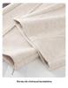 Women's Beige Cashmere Wool Blend Wide-Leg Pants with Fleece Lining - Autumn/Winter 2024 Collection