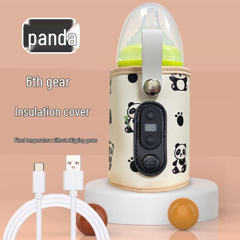Universal USB Baby Bottle Insulated Sleeve - Portable Infant Milk Warmer & Heating Sleeve