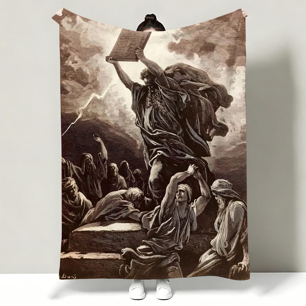 Artist GGustave DDore Throw Soft Warm Flannel Throw Blanket Multiuse for Sofa Bed Office Nap