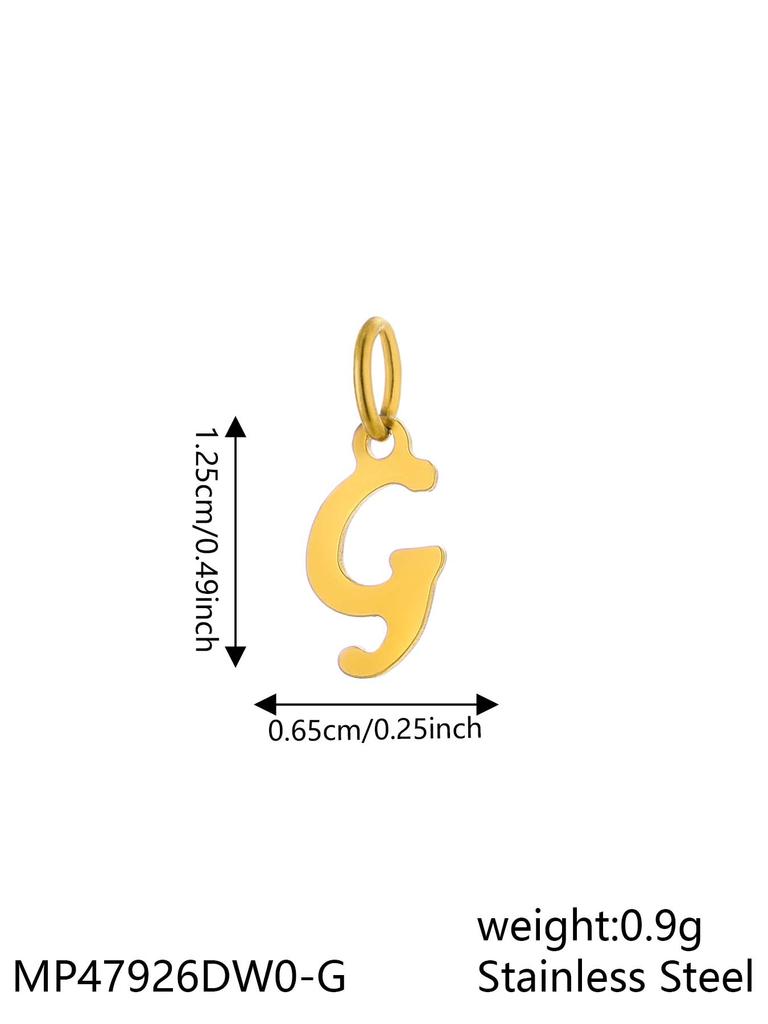 CARLIDANA INS New Fashion Initial Charm Stainless Steel 18K Gold Plated Letter Pendant Alphabet Necklace for DIY Jewelry