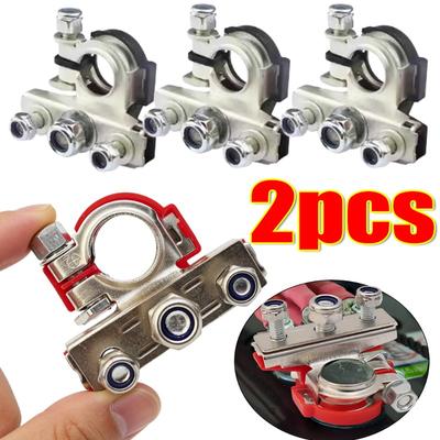 2pcs Car Positive Negative Disconnect Clamp Connector Battery Terminals Quick Release Car Battery Terminal Connectors Accessory