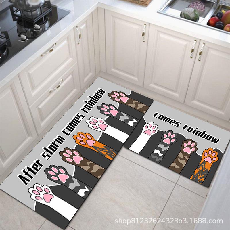 Non-Slip, Waterproof Kitchen Mats: Dirt-Resistant, Washable Floor & Door Mats, Oil-Proof, Absorbent Carpet
