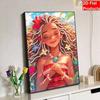 Disney Moana Pearl Art A Soothing Artistic Masterpiece 5D DIY Pearl Embroidery Mosaic Cross Stitch Kit for Home Decor