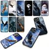 Cover for Samsung Galaxy A25 A37 A57 A12 A14 A31 A41 A50 A51 A70 A71 A72 A21S A04 M15 Note 20 9 8 10 Phone Case Bald Eagle Cute