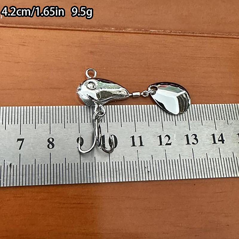 

Metal Mini Vib With Spoon Fishing Lure Tackle Pin Crankbait Vibration Spinner Sinking Bait