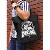 COSPA Yofukashi no Uta Purse Painted Art Large Tote Bag BLACK [Official] Shepherd's