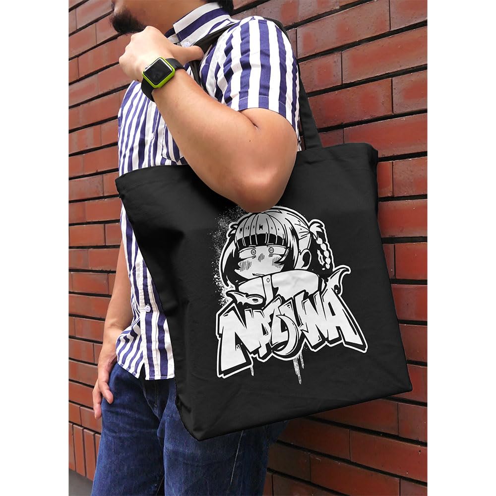 COSPA Yofukashi no Uta Purse Painted Art Large Tote Bag BLACK [Official] Shepherd's