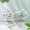 Inspirational Christian 'Bible Verses', Butterfly Shaped Acrylic Desktop Creative Decoration, Flower Cross Art Craft Decoration, Church Decoration,