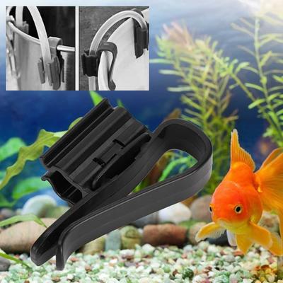 5er Set ABS Aquarium Schlauchklemmen Schwarz 8 bis 16mm Rohre Wasserrohr Befestigungsclip Rohrsicherung Schlauchmontageklemmen Aquarium