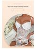 European and American Hot-Selling Semi-Transparent Lace Push-Up Erotic Bodysuit Lingerie Set