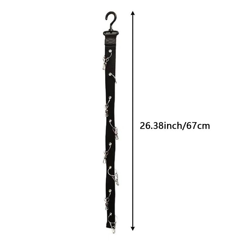 Baseball Hat Hanger Organizer with 8 Strong Grip Anti-slip Clips Rotatable Closet Door Back Wall Hanging Hat Storage Display Hook Holder