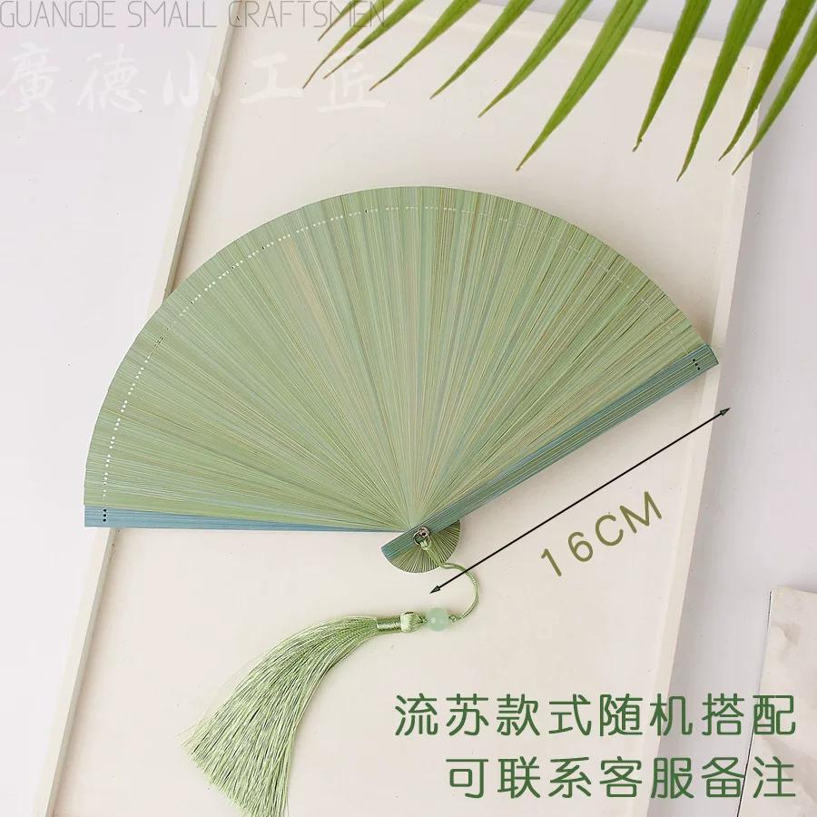 All-Bamboo Folding Fan, New Chinese Style, Mini Fan, Traditional Style, Small Folding Fan for Cheongsam, Retro Portable Folding Fan for Women