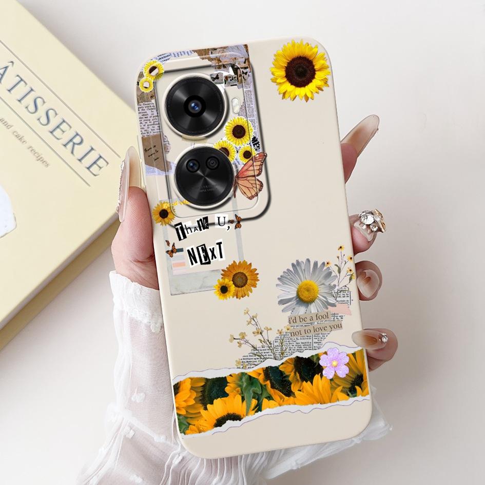 Nova 12 SE Hülle Für Huawei Nova 12 SE Cover 2024 Mode Bemalt Flüssigsilikon Anti-Fall Schutz Stoßfänger Für Nova 12SE Funda