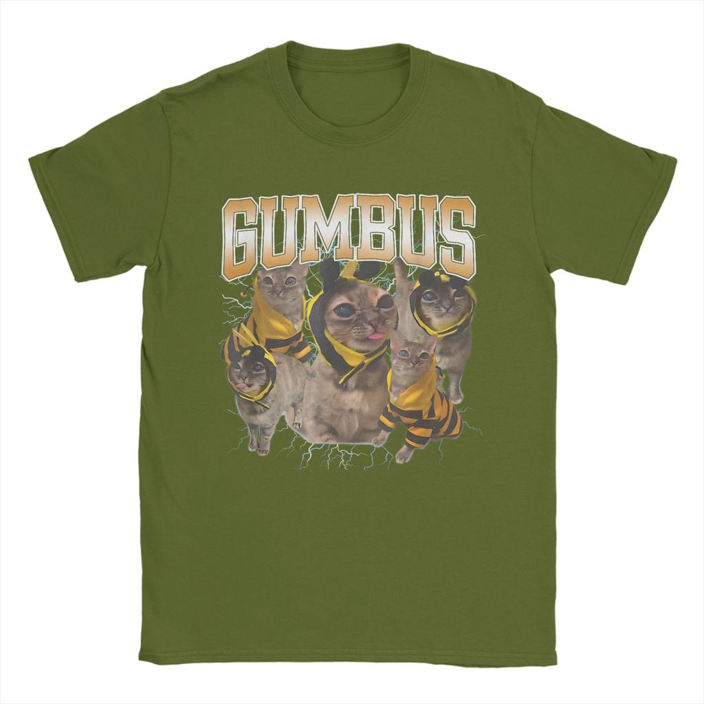 Funny Cat Gumbus Cat Lovers Trendy Cute Animal T Shirt Men T Shirts Summer O Neck Novelty Tee Shirt Design Oversize Clothing