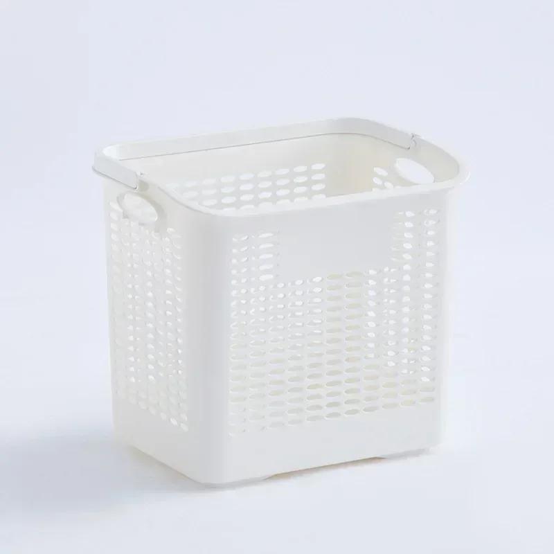 

Мобильная корзина для грязного белья Открытая стойка для хранения Портативная корзина для белья Дышащая корзина для хранения Стойка для сушки с сетчатыми отверстиями белый