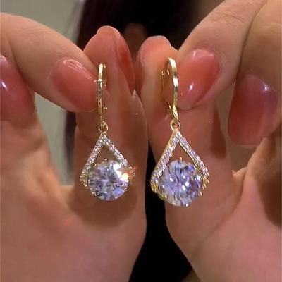 Diamond Jewelry Retro Fashion Diamond Earrings for Women