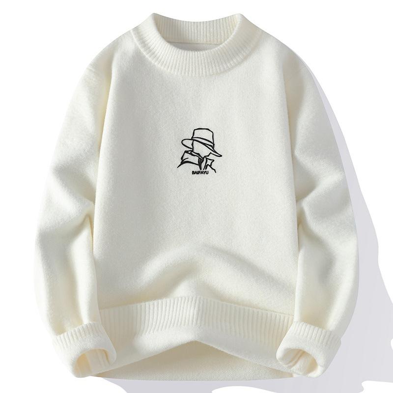 Hot Hot Autumn and Winter New Casual Crew Neck Sweater Bottom Knit Plus Size Loose Sweater