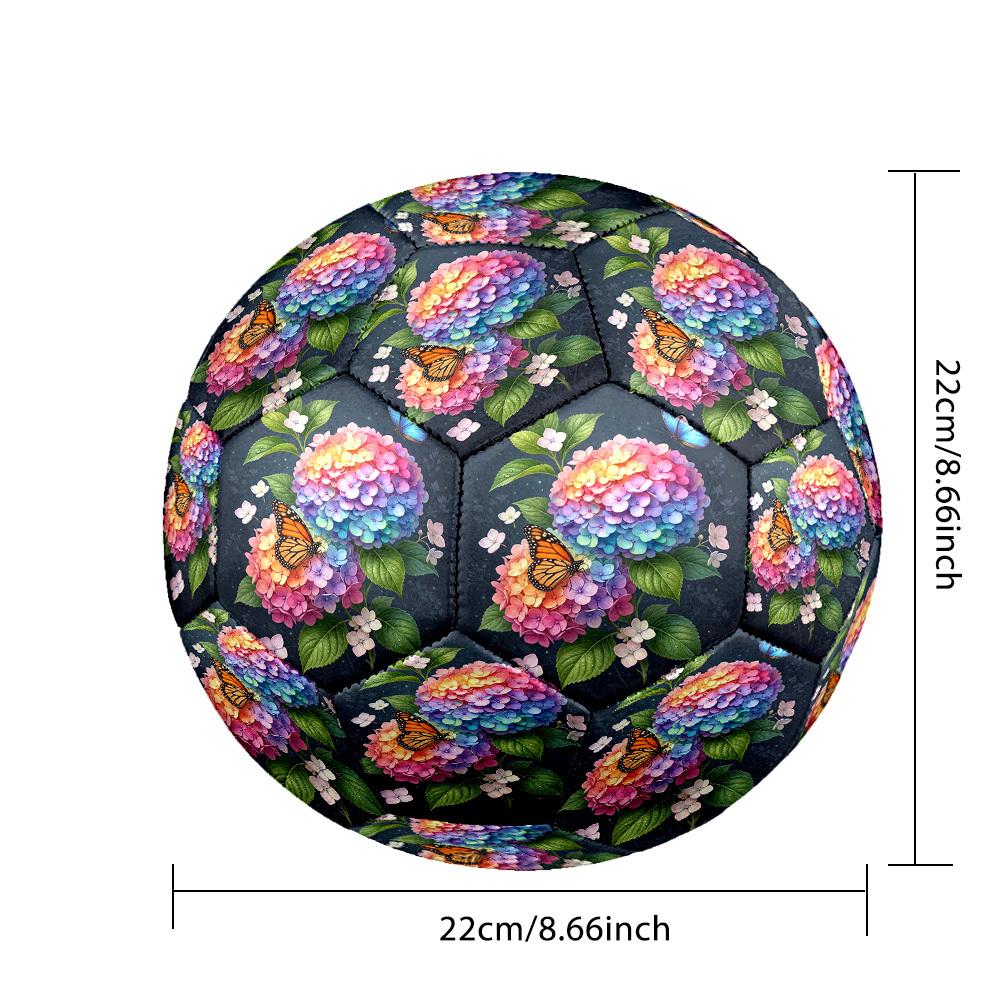 1pc Butterfly Garden Size 5 Soccer Ball Professional Match Training Football Indoor &Outdoor Sports Ball Training Ball Lightweight Durable y52
