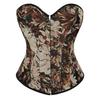 JYL TS coffee colored petal painted palace corset, beauty body support, chest shaping clothing
