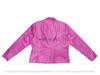 Women's Jacket Pink Handmade Leather Lambskin Stylish Casual Fashionable Motorcycle Wear