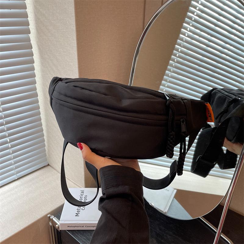 Summer Korean Style Sports Chest Bag – Fashionable Wide Strap Waist & Messenger Bag for Women