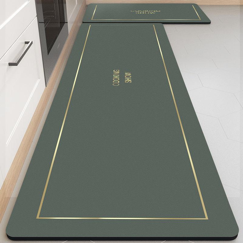 Light Luxury Diatom Mud Mat Nordic Wind Household Long Strip Absorbent Oil Absorption Non-slip Foot Mat Dirty Kitchen Mat